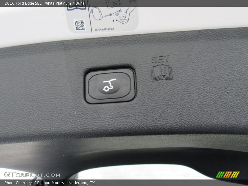 White Platinum / Dune 2016 Ford Edge SEL