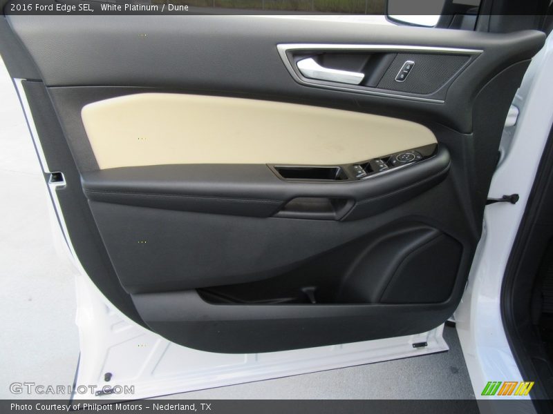 White Platinum / Dune 2016 Ford Edge SEL