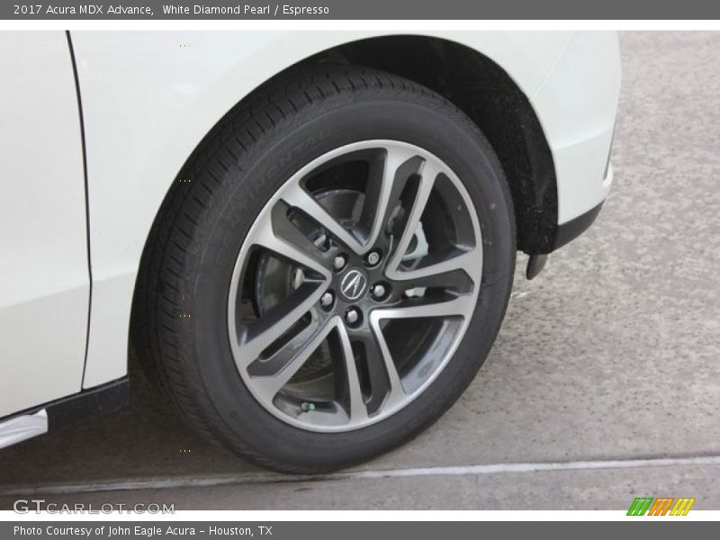 White Diamond Pearl / Espresso 2017 Acura MDX Advance