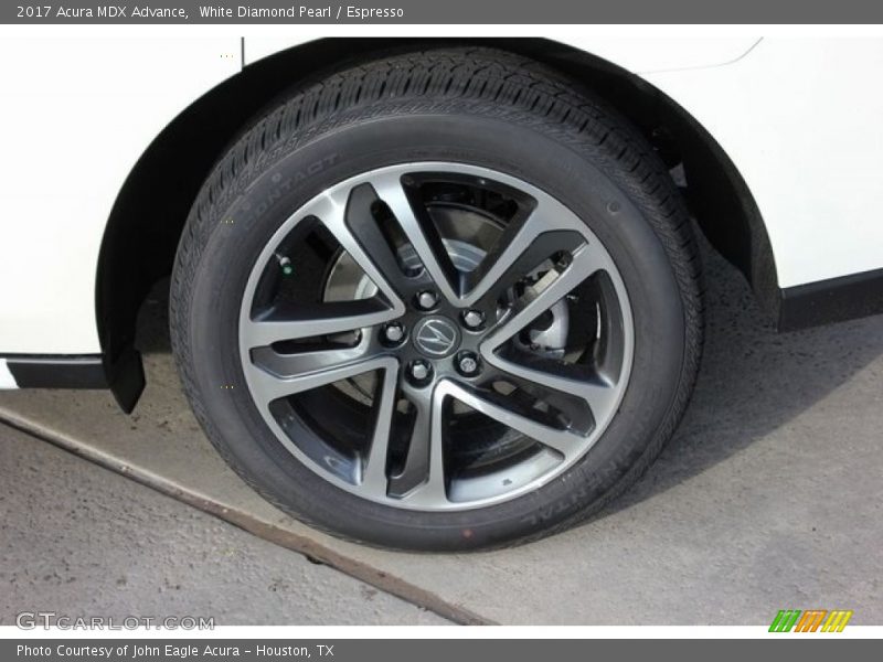 White Diamond Pearl / Espresso 2017 Acura MDX Advance