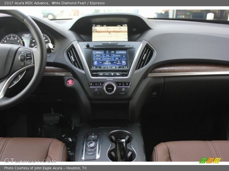 White Diamond Pearl / Espresso 2017 Acura MDX Advance