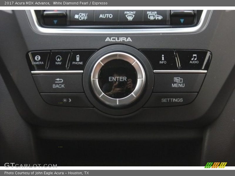 White Diamond Pearl / Espresso 2017 Acura MDX Advance