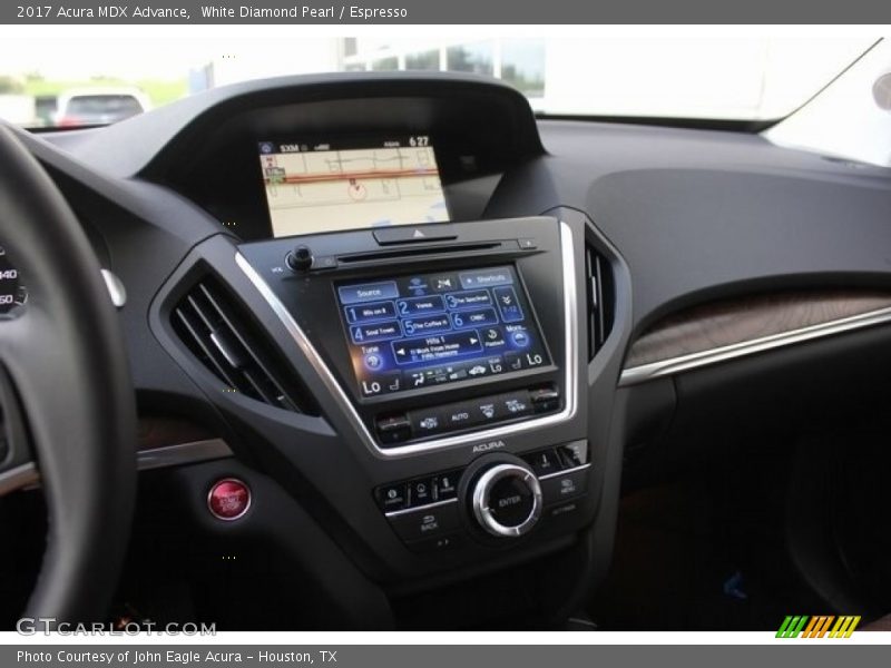 White Diamond Pearl / Espresso 2017 Acura MDX Advance