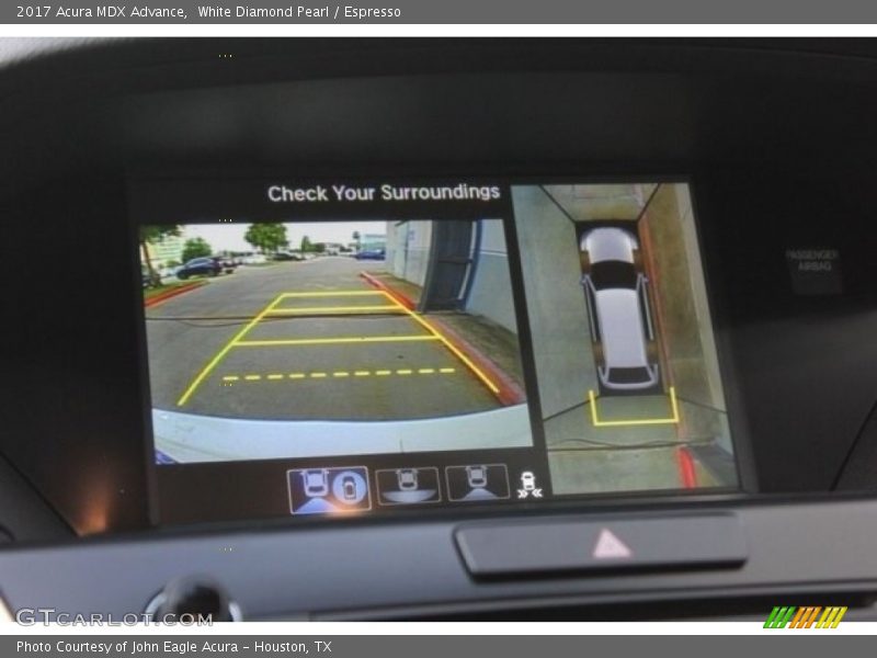 White Diamond Pearl / Espresso 2017 Acura MDX Advance