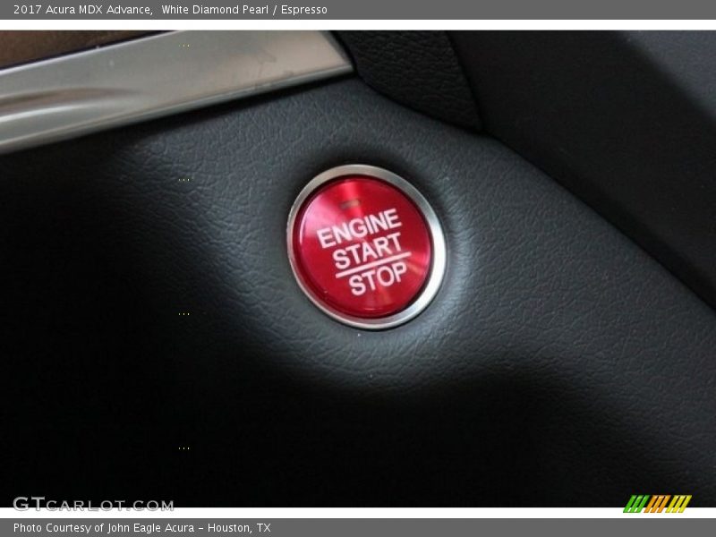 White Diamond Pearl / Espresso 2017 Acura MDX Advance