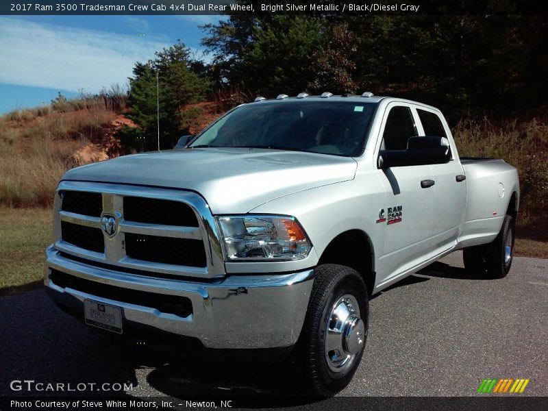 Bright Silver Metallic / Black/Diesel Gray 2017 Ram 3500 Tradesman Crew Cab 4x4 Dual Rear Wheel