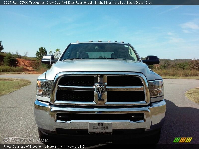 Bright Silver Metallic / Black/Diesel Gray 2017 Ram 3500 Tradesman Crew Cab 4x4 Dual Rear Wheel