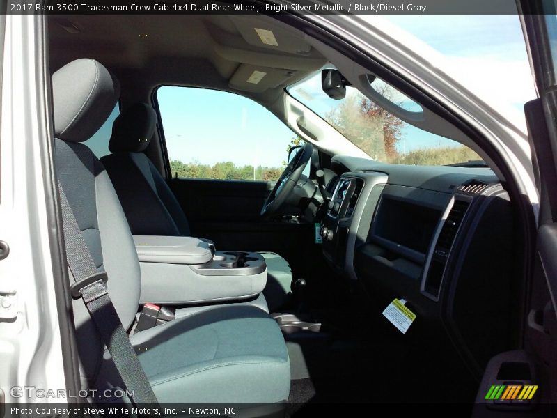 Bright Silver Metallic / Black/Diesel Gray 2017 Ram 3500 Tradesman Crew Cab 4x4 Dual Rear Wheel