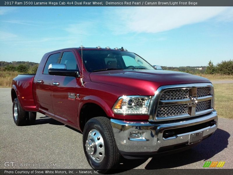 Front 3/4 View of 2017 3500 Laramie Mega Cab 4x4 Dual Rear Wheel