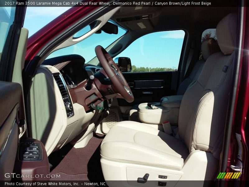  2017 3500 Laramie Mega Cab 4x4 Dual Rear Wheel Canyon Brown/Light Frost Beige Interior