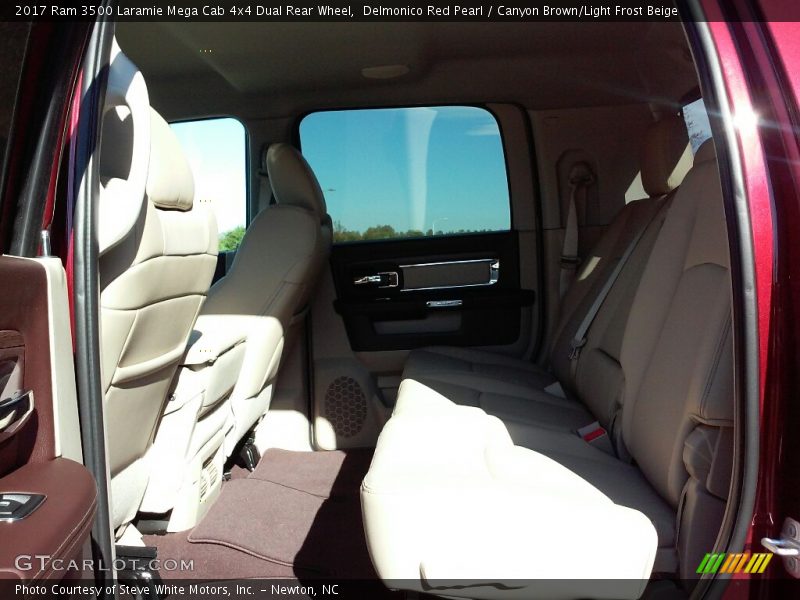 Rear Seat of 2017 3500 Laramie Mega Cab 4x4 Dual Rear Wheel