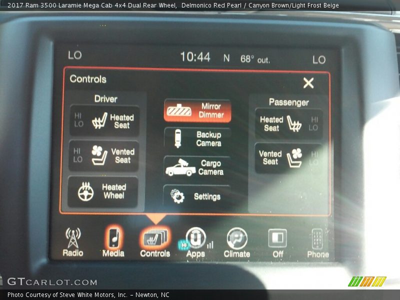 Controls of 2017 3500 Laramie Mega Cab 4x4 Dual Rear Wheel