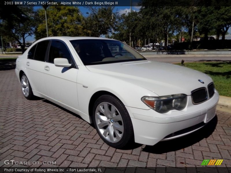 Front 3/4 View of 2003 7 Series 745i Sedan