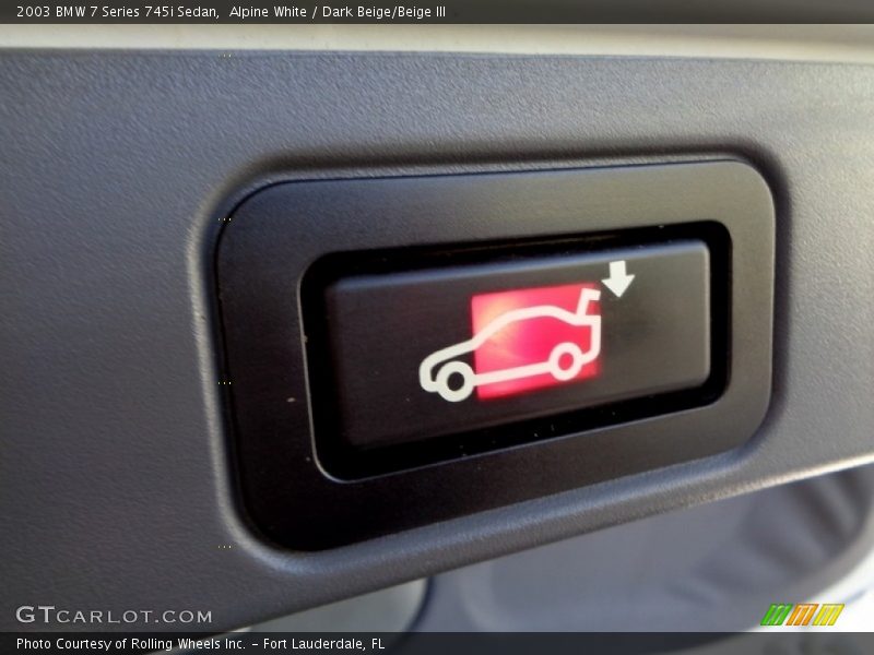 Alpine White / Dark Beige/Beige III 2003 BMW 7 Series 745i Sedan