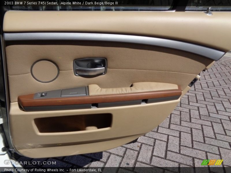 Door Panel of 2003 7 Series 745i Sedan
