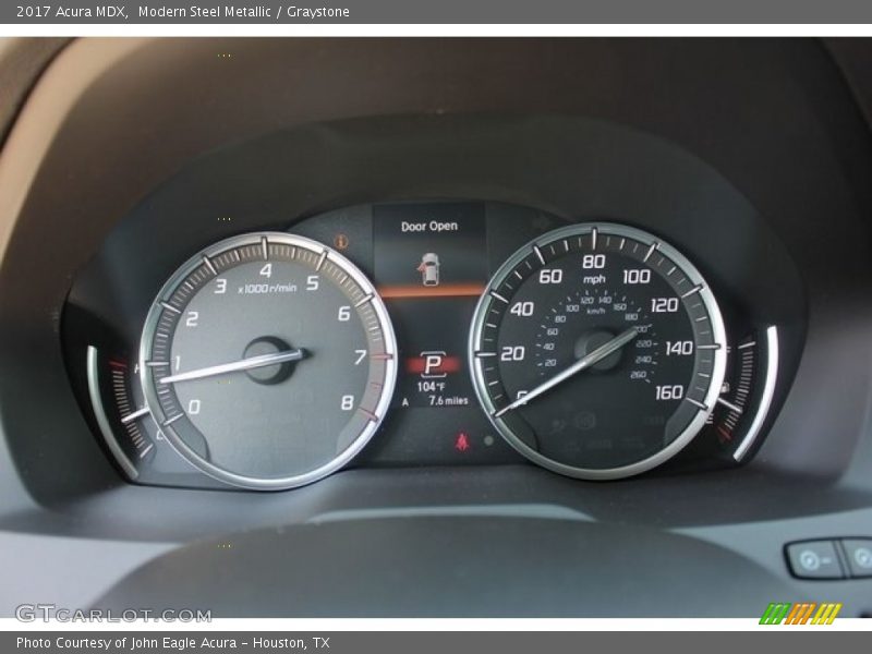 Modern Steel Metallic / Graystone 2017 Acura MDX