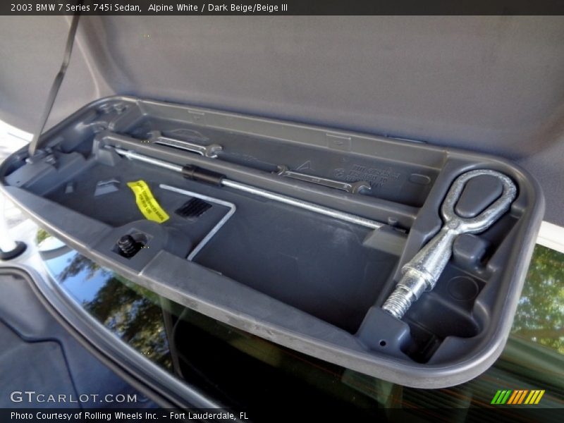 Tool Kit of 2003 7 Series 745i Sedan