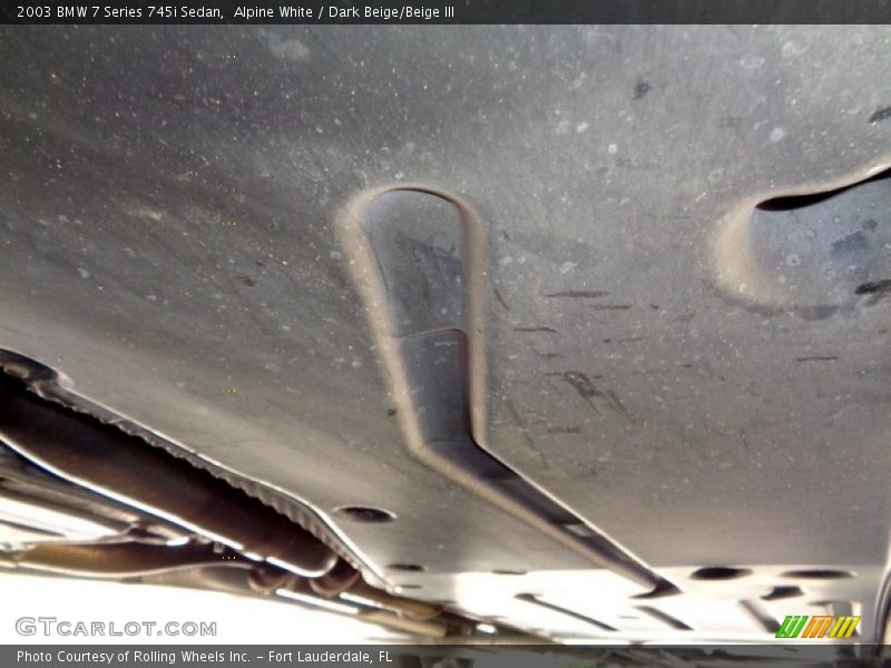 Alpine White / Dark Beige/Beige III 2003 BMW 7 Series 745i Sedan