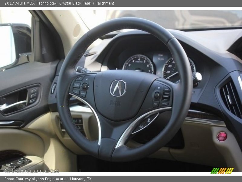 Crystal Black Pearl / Parchment 2017 Acura MDX Technology