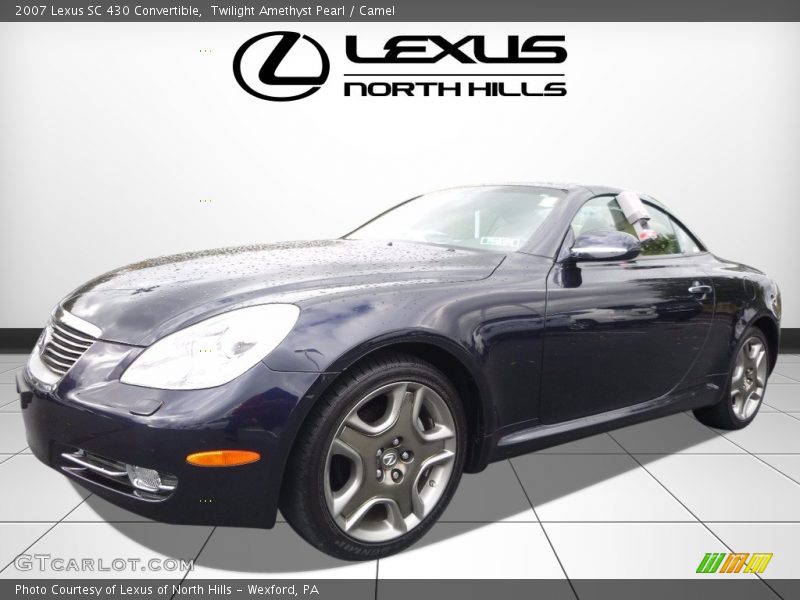 Twilight Amethyst Pearl / Camel 2007 Lexus SC 430 Convertible