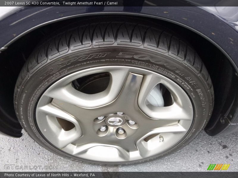 Twilight Amethyst Pearl / Camel 2007 Lexus SC 430 Convertible