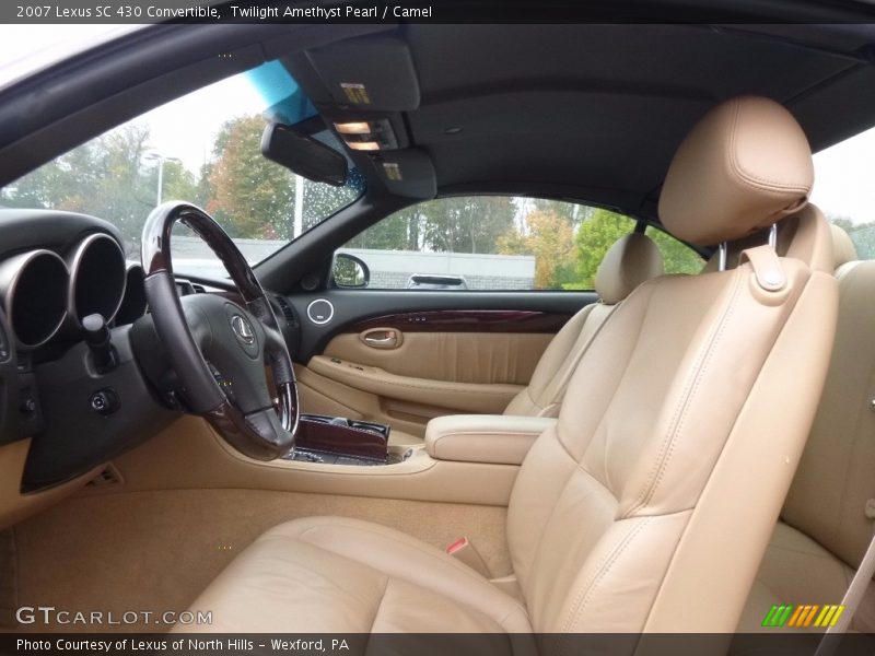 Twilight Amethyst Pearl / Camel 2007 Lexus SC 430 Convertible