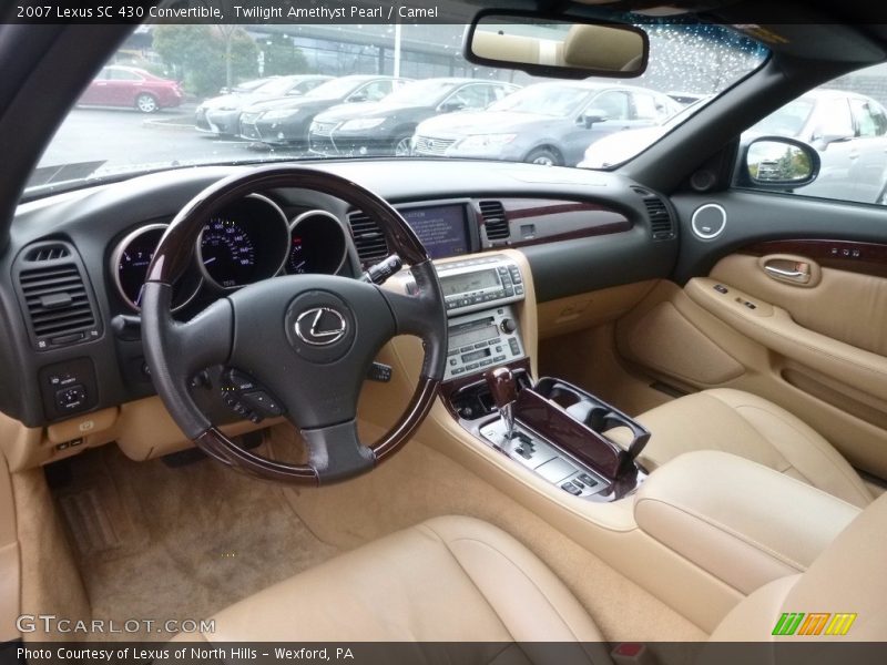 Twilight Amethyst Pearl / Camel 2007 Lexus SC 430 Convertible