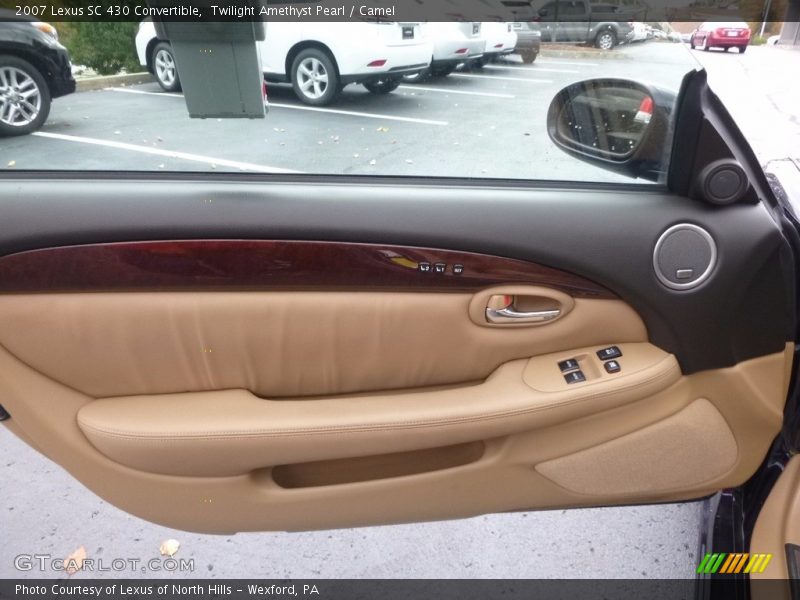 Twilight Amethyst Pearl / Camel 2007 Lexus SC 430 Convertible
