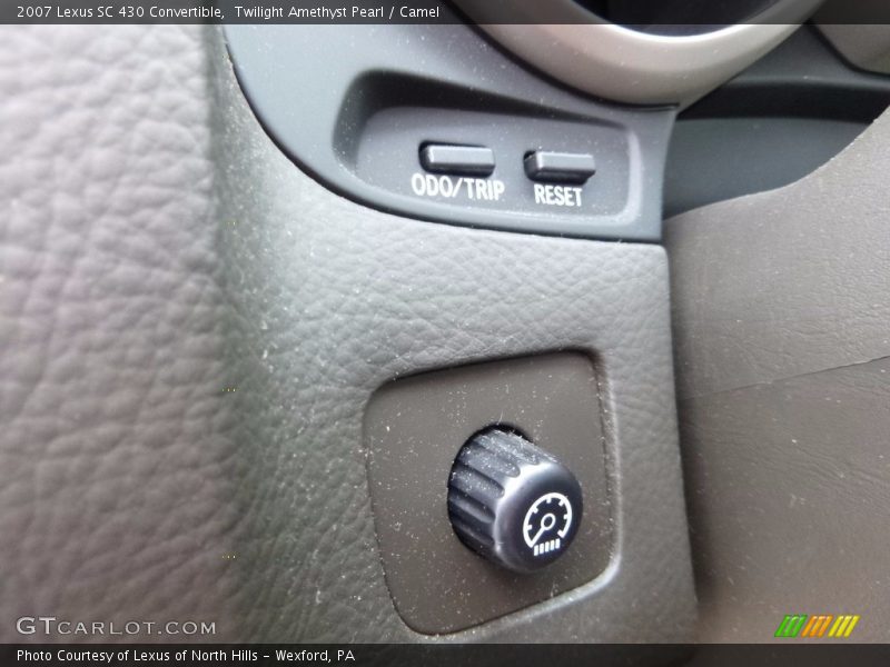 Twilight Amethyst Pearl / Camel 2007 Lexus SC 430 Convertible