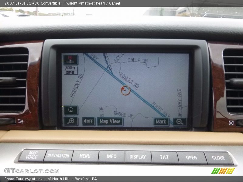 Twilight Amethyst Pearl / Camel 2007 Lexus SC 430 Convertible