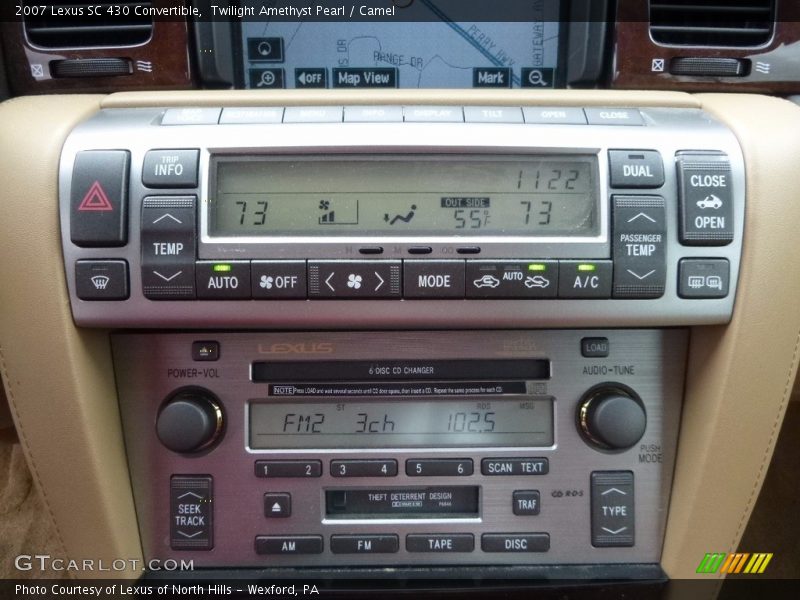 Twilight Amethyst Pearl / Camel 2007 Lexus SC 430 Convertible