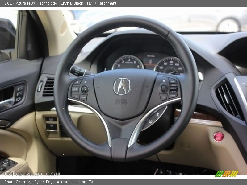 Crystal Black Pearl / Parchment 2017 Acura MDX Technology