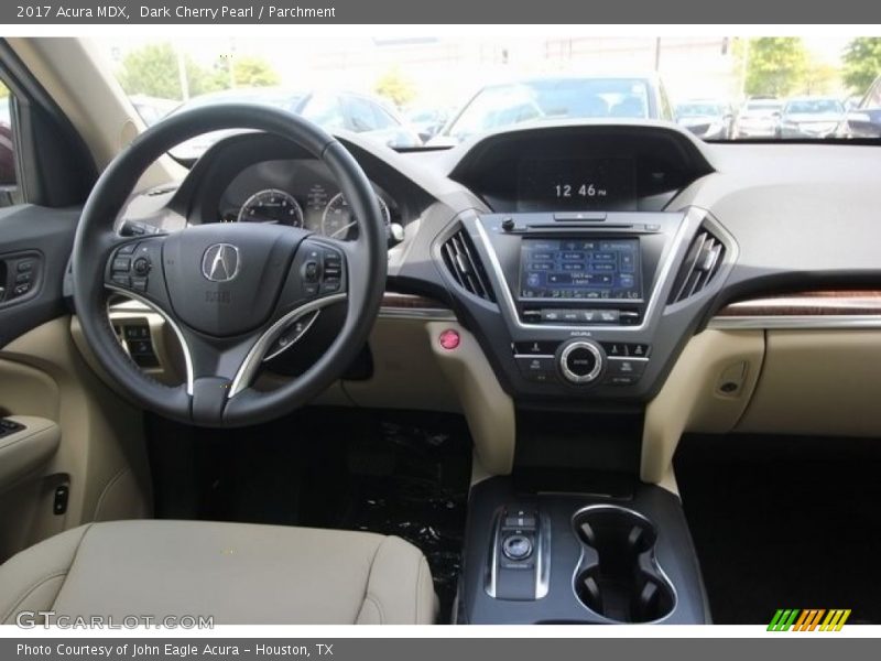 Dark Cherry Pearl / Parchment 2017 Acura MDX