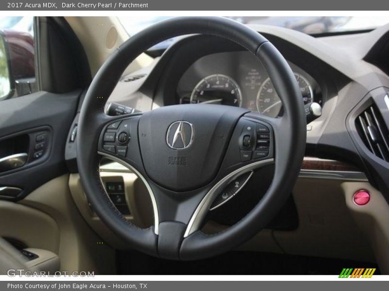 Dark Cherry Pearl / Parchment 2017 Acura MDX