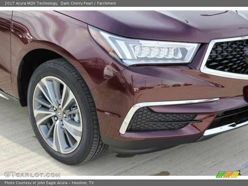 Dark Cherry Pearl / Parchment 2017 Acura MDX Technology
