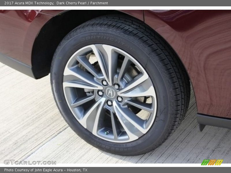 Dark Cherry Pearl / Parchment 2017 Acura MDX Technology