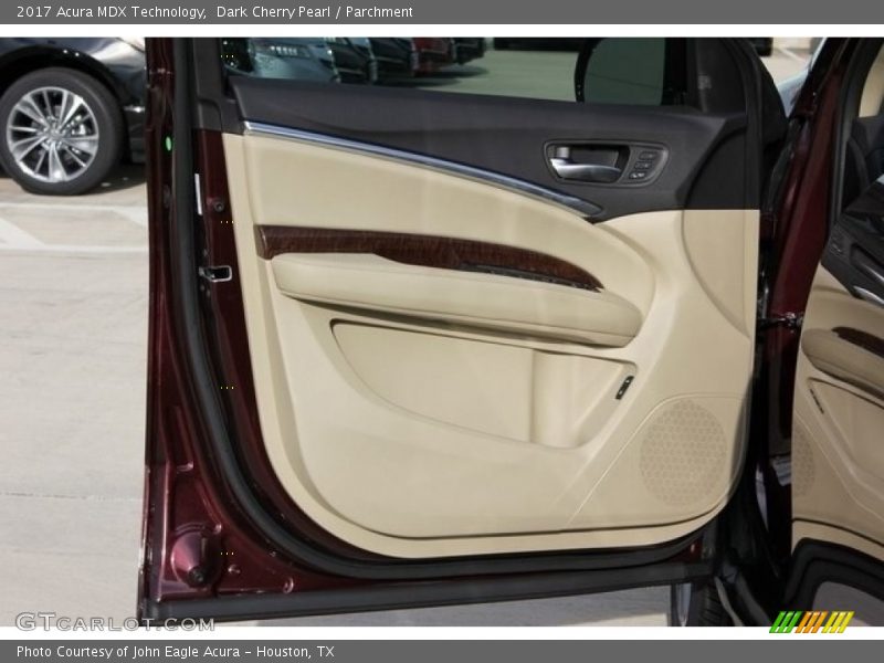 Dark Cherry Pearl / Parchment 2017 Acura MDX Technology