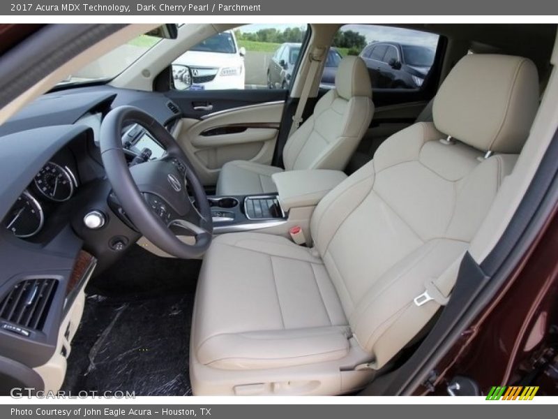 Dark Cherry Pearl / Parchment 2017 Acura MDX Technology
