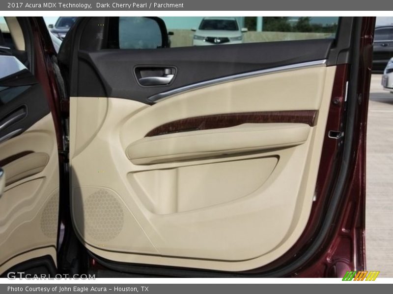 Dark Cherry Pearl / Parchment 2017 Acura MDX Technology