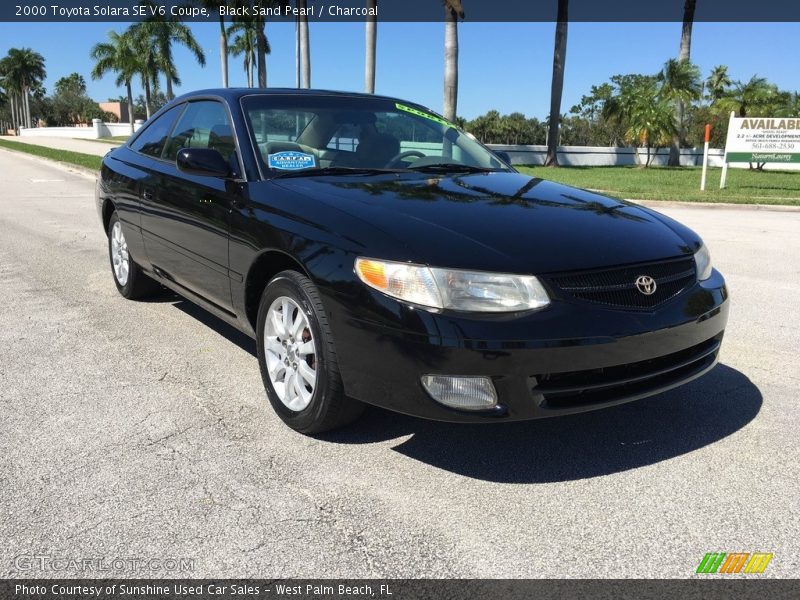 Black Sand Pearl / Charcoal 2000 Toyota Solara SE V6 Coupe
