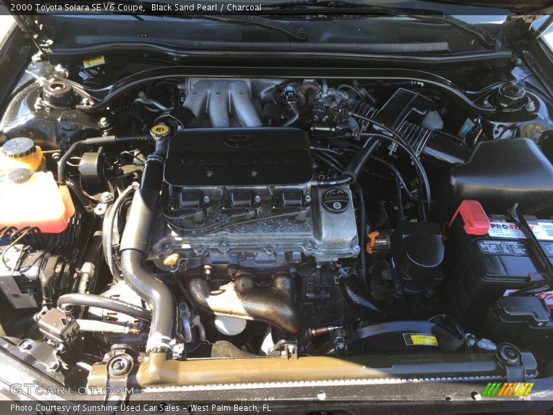 Black Sand Pearl / Charcoal 2000 Toyota Solara SE V6 Coupe