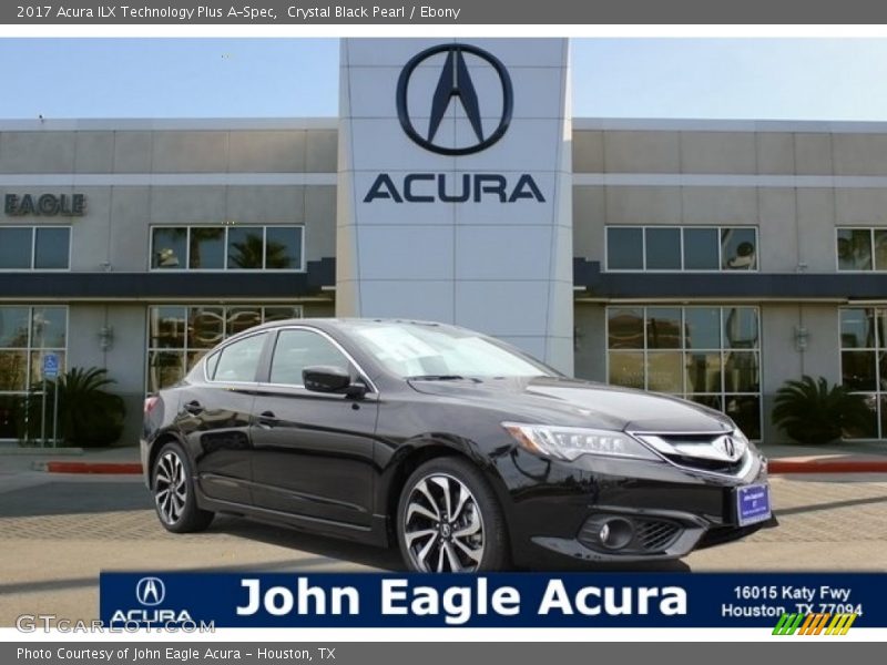 Crystal Black Pearl / Ebony 2017 Acura ILX Technology Plus A-Spec
