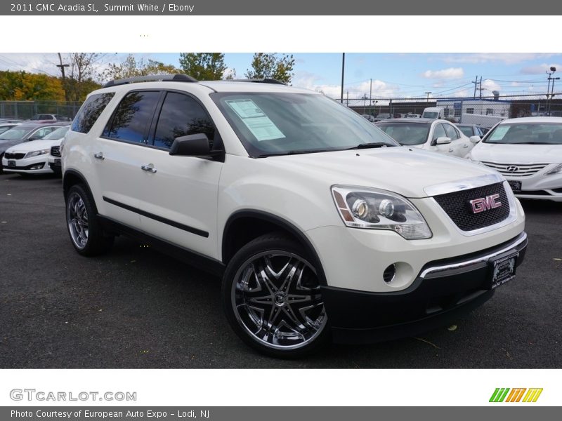 Summit White / Ebony 2011 GMC Acadia SL