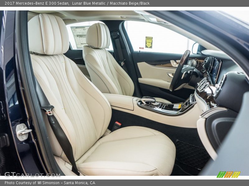 Lunar Blue Metallic / Macchiato Beige/Black 2017 Mercedes-Benz E 300 Sedan