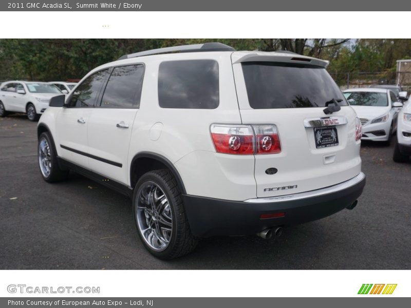 Summit White / Ebony 2011 GMC Acadia SL