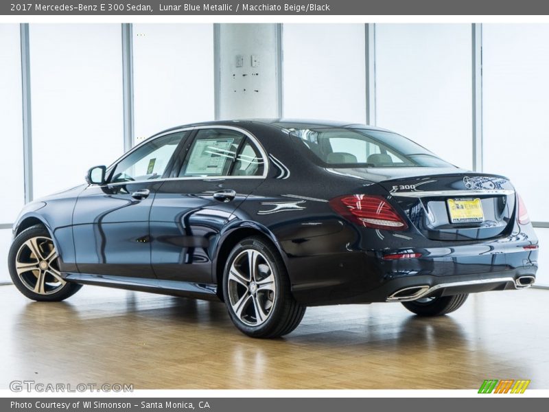 Lunar Blue Metallic / Macchiato Beige/Black 2017 Mercedes-Benz E 300 Sedan
