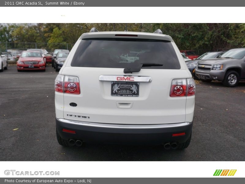 Summit White / Ebony 2011 GMC Acadia SL