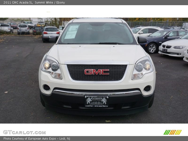 Summit White / Ebony 2011 GMC Acadia SL