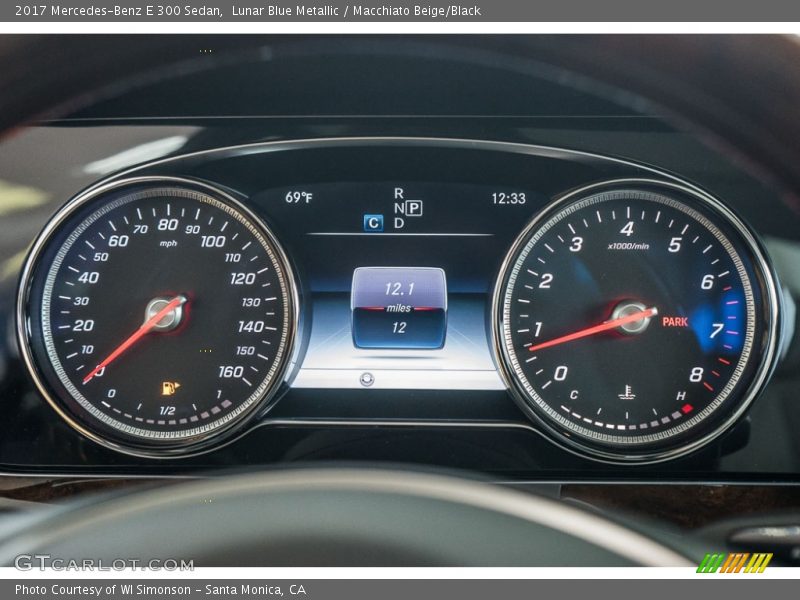 Lunar Blue Metallic / Macchiato Beige/Black 2017 Mercedes-Benz E 300 Sedan