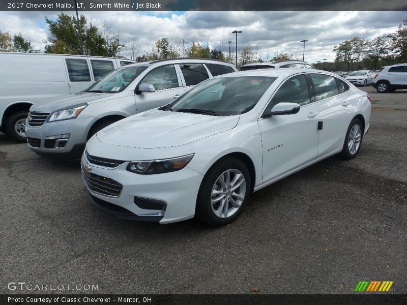 Summit White / Jet Black 2017 Chevrolet Malibu LT